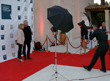 Photocall à un événement d'entreprise