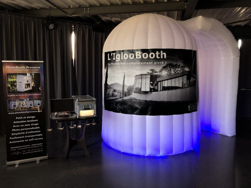 L’iglooBooth, le PhotoBooth aux allures de glaçon !