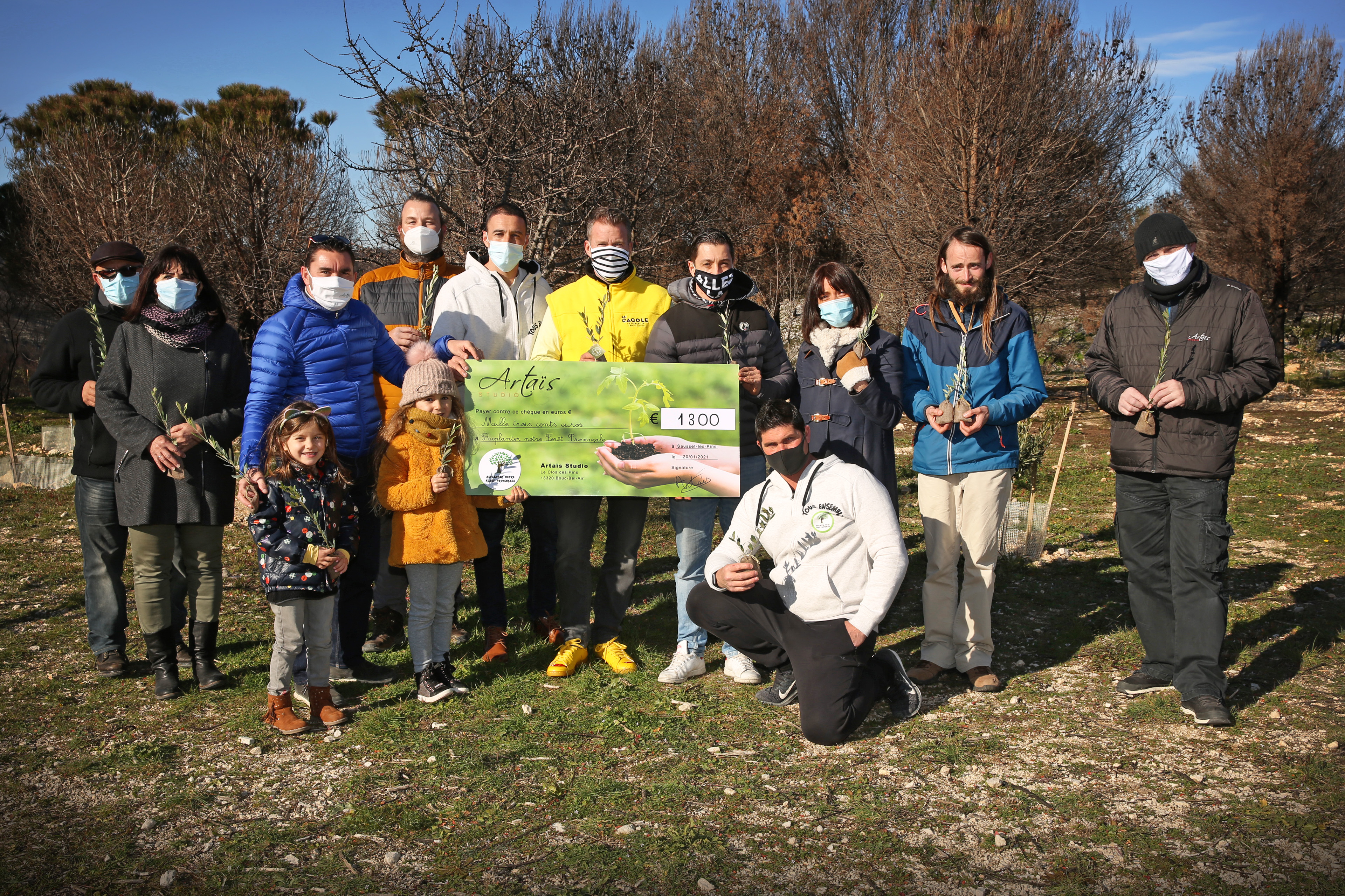 Artaïs fait un don de 1300€ pour la Forêt Provençale