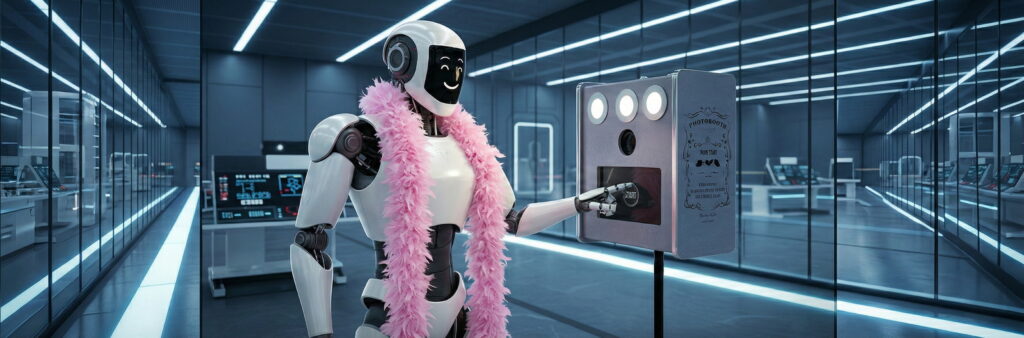 photobooth robot intelligence artificielle animation événement Marseille Aix-en-Provence