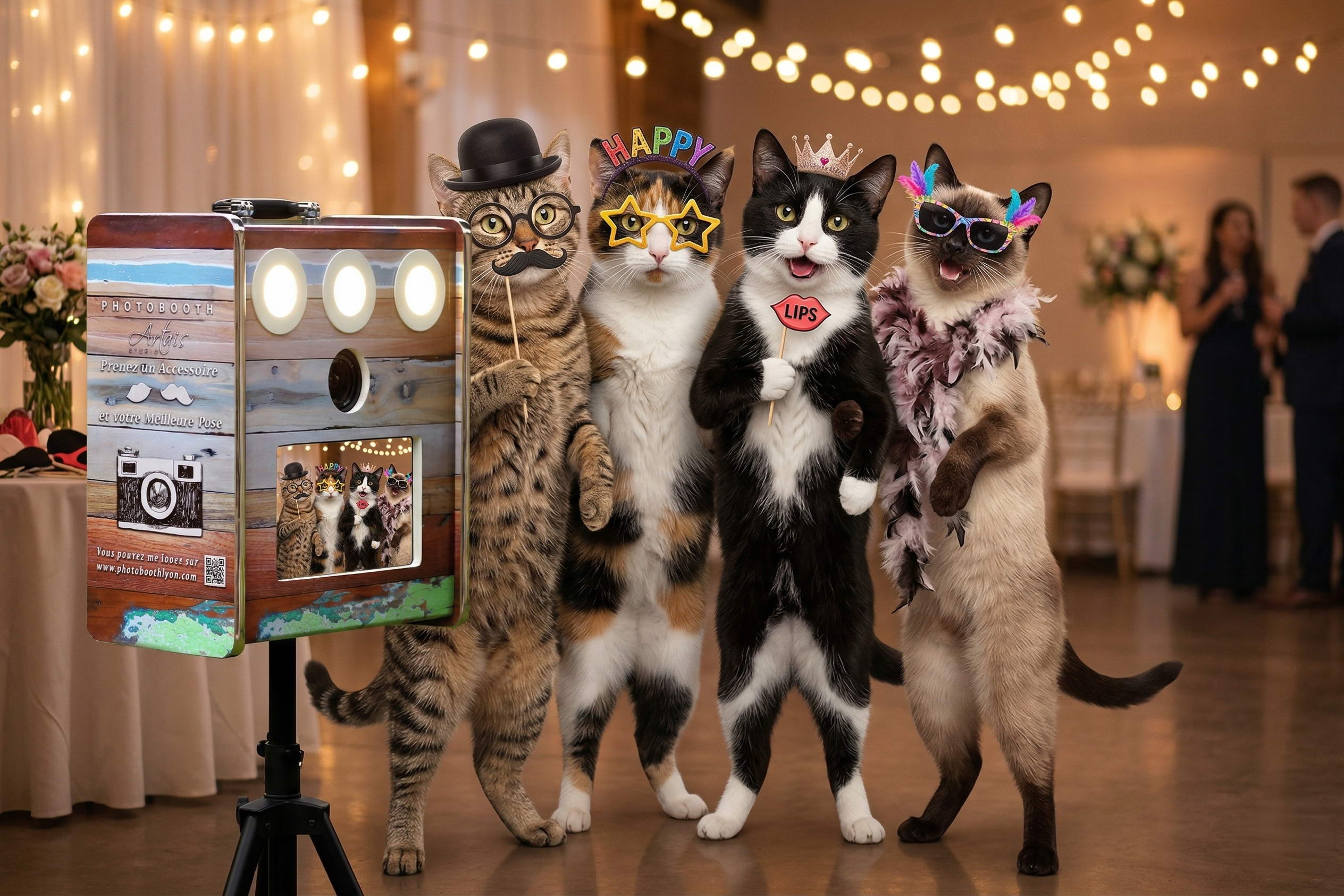 Chat c’est cool… quand ils prennent le contrôle du photobooth à Salon de Provence