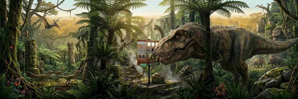 photobooth dinosaure Provence