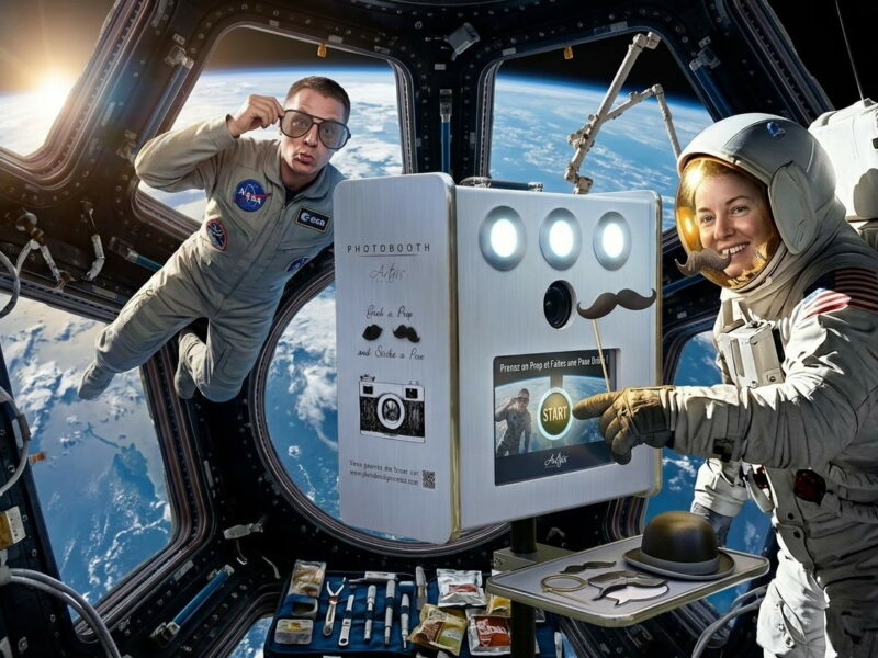 Location photobooth Marseille : incroyable, on avait gardé le secret… il est parti dans l’espace