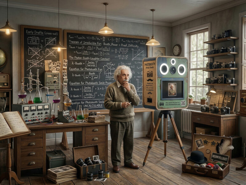 Location photobooth Marseille : même Einstein n’a pas trouvé pourquoi ça plaît autant