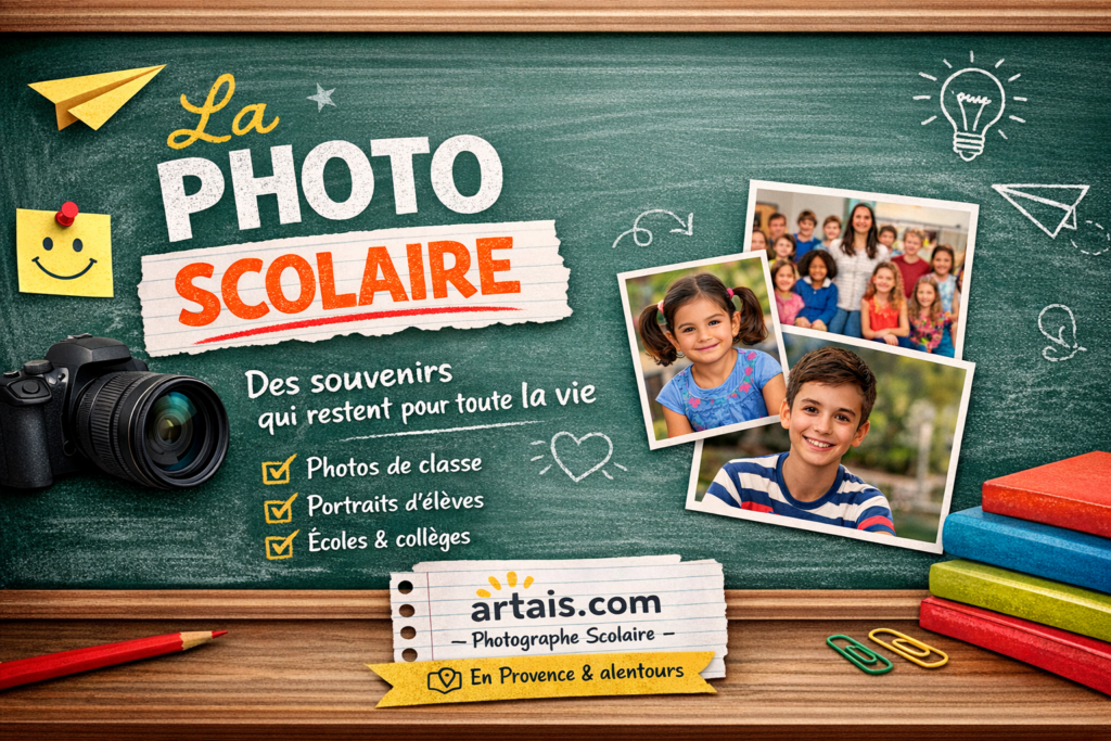 Photographe scolaire en Provence – photos de classe et portraits élèves Artais