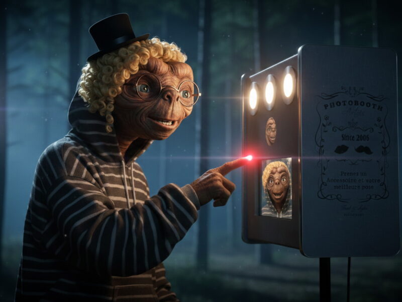 Location photobooth Marseille : même les extraterrestres en redemandent