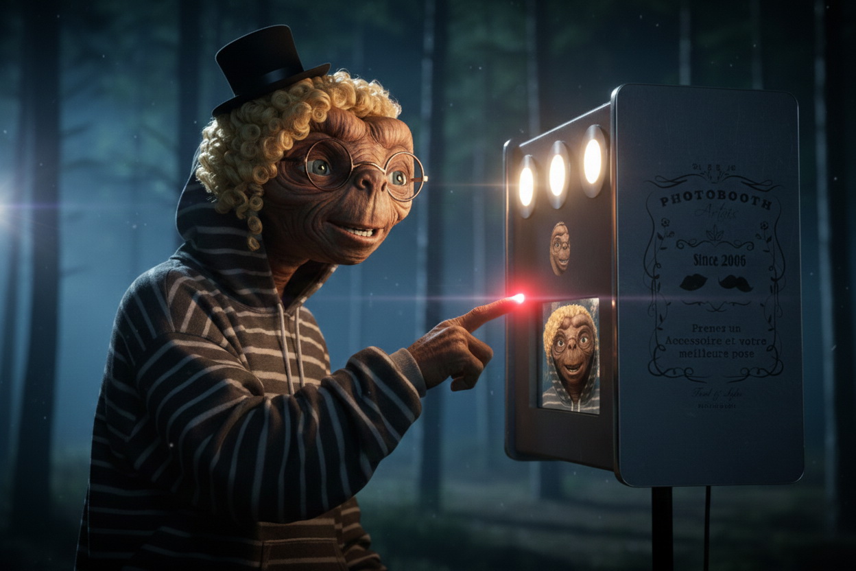 Location photobooth Marseille : même les extraterrestres en redemandent
