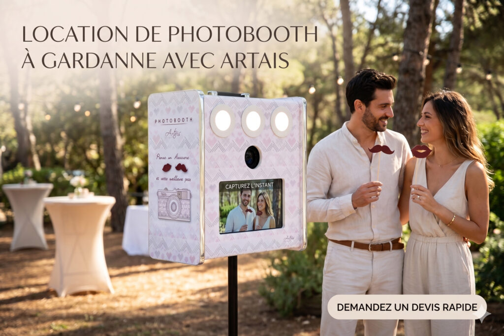Borne photo en location à Gardanne pour événement