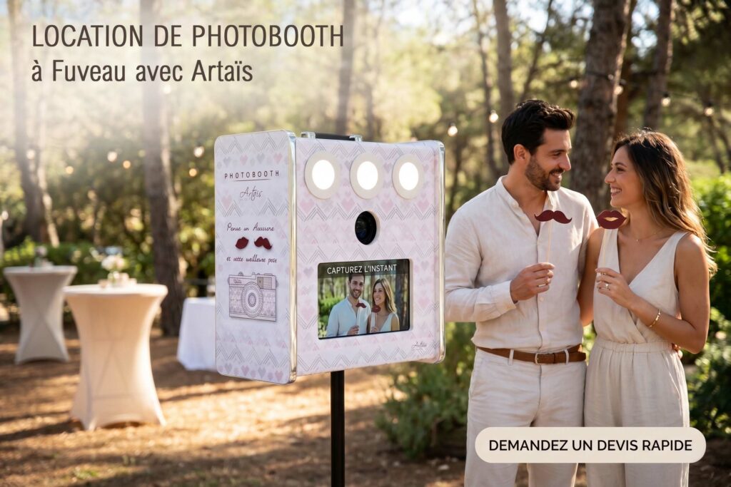Borne photo en location à fuveau pour événement