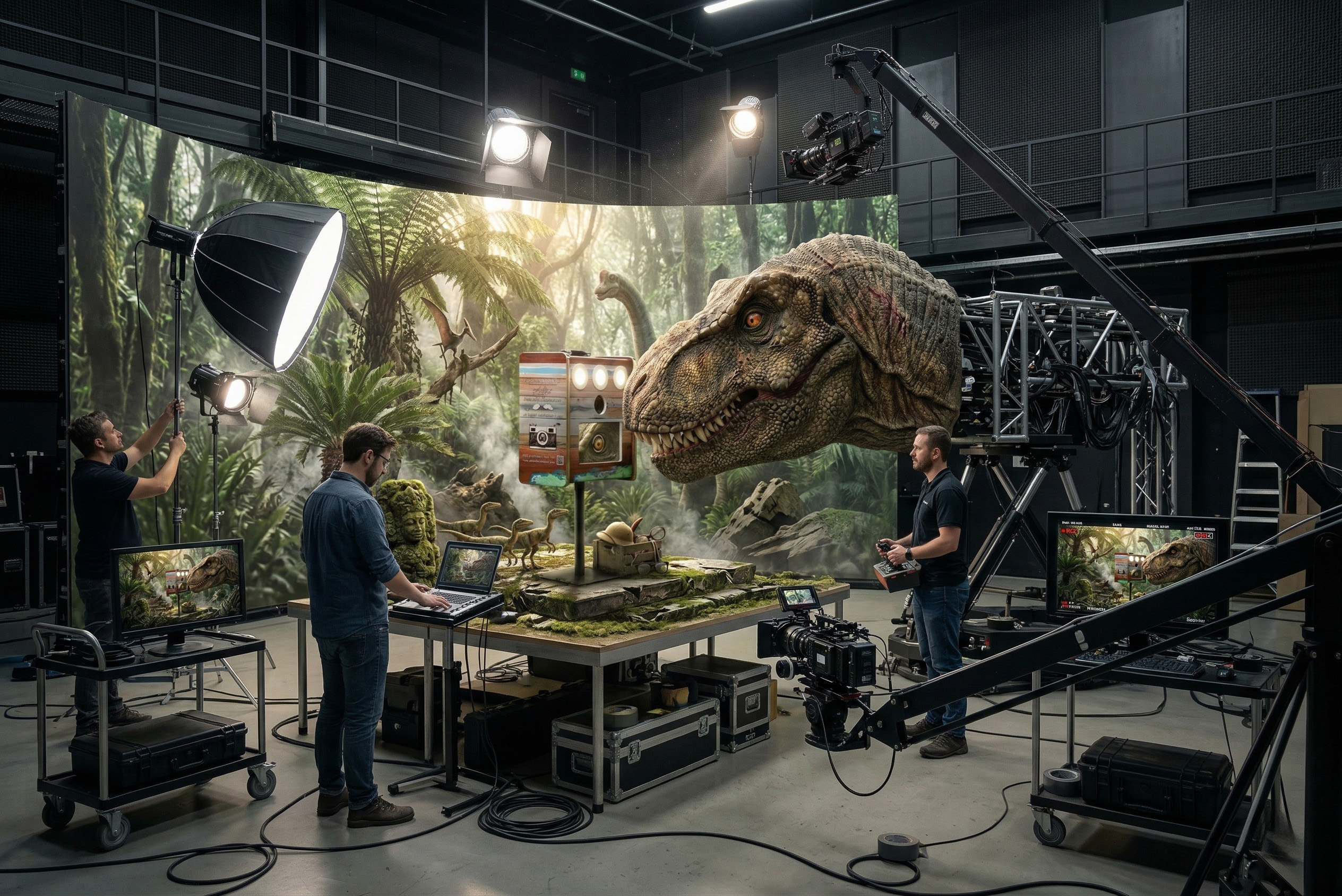 Location photobooth Provence : les coulisses du tournage du T-Rex