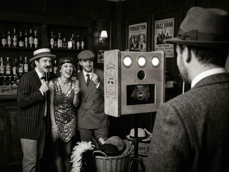 Photobooth soirée rétro : l&rsquo;animation parfaite pour un thème vintage